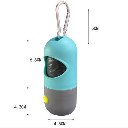 Led Light Pet Waste Bag Dispenser for Dogs Cats Dog Poop Scooper Bags Waste Bags Holder Dispensers Pet Clean Accessories