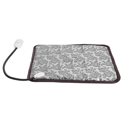 1Pc Pet Heating Pad Dog Cat Electric Heating Mat Waterproof Adjustable Warming Blanket with Chew Resistant Steel Cord Case